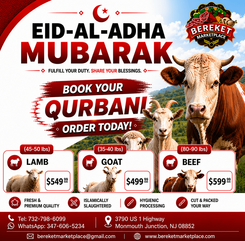 Eid-Al-Adha Mubarak - Book Your Qurbani Today at Bereket Marketplace